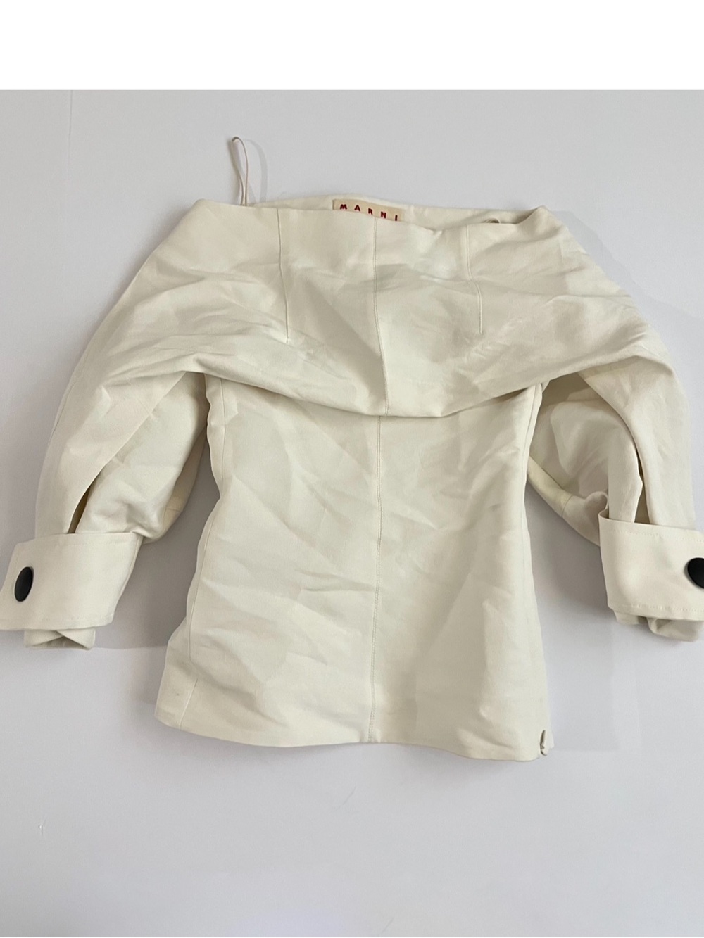 Marni Off-the-Shoulder Ivory Top – IT 38